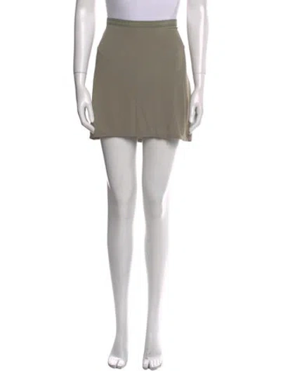 Pre-owned Anine Bing Mini Skirt In Green