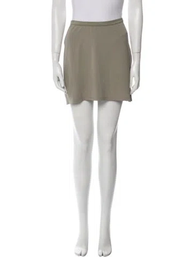 Pre-owned Anine Bing Mini Skirt In Green