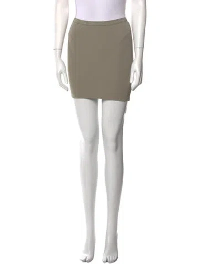 Pre-owned Anine Bing Mini Skirt In Green