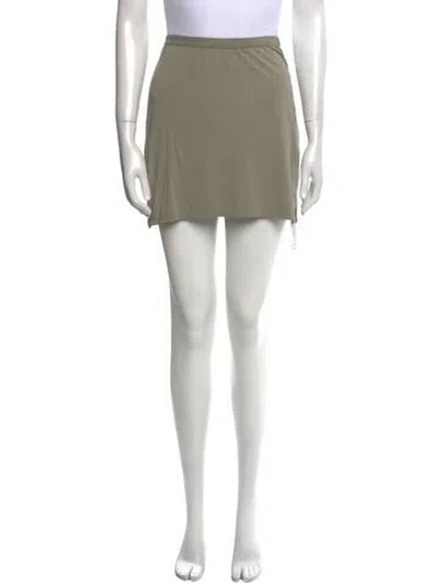 Pre-owned Anine Bing Mini Skirt In Green