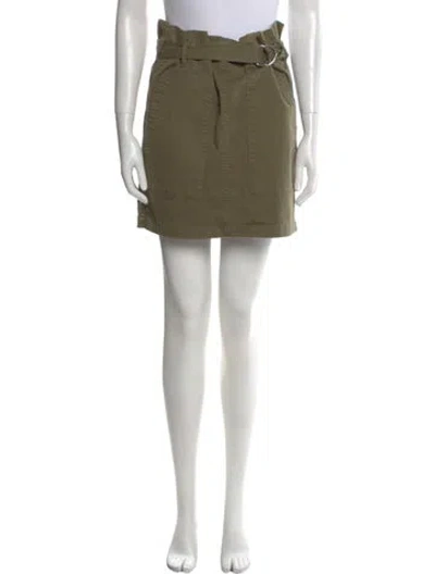 Pre-owned Anine Bing Mini Skirt In Green