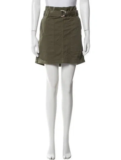 Pre-owned Anine Bing Mini Skirt In Green