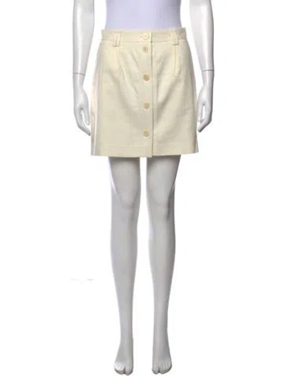 Pre-owned Anine Bing Mini Skirt In Neutrals