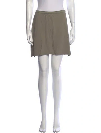 Pre-owned Anine Bing Mini Skirt W/ Tags In Green