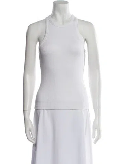 Pre-owned Anine Bing Mock Neck Sleeveless Top In Gray