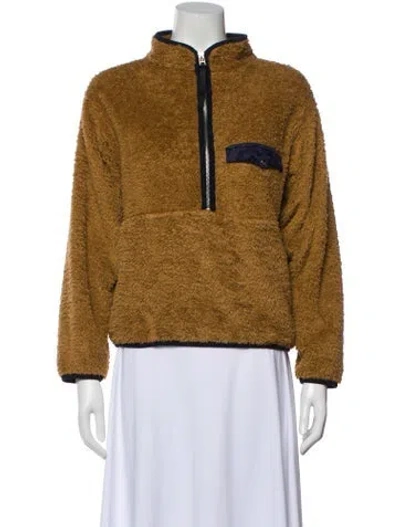 Pre-owned Anine Bing Mock Neck Sweater In Brown