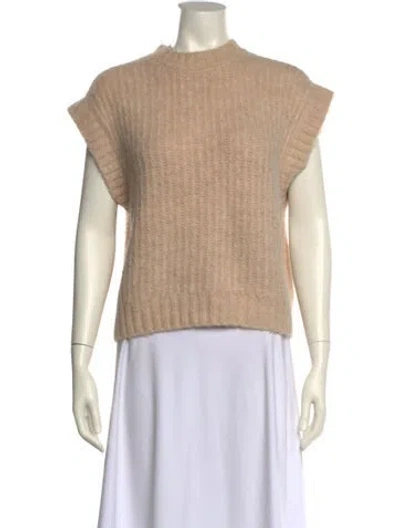 Pre-owned Anine Bing Mock Neck Sweater In Neutral