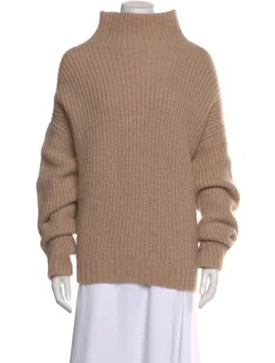 Pre-owned Anine Bing Mock Neck Sweater In Neutral