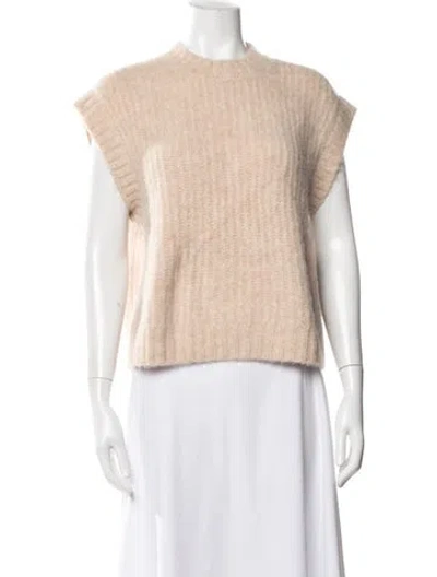 Pre-owned Anine Bing Mock Neck Sweater In Neutrals