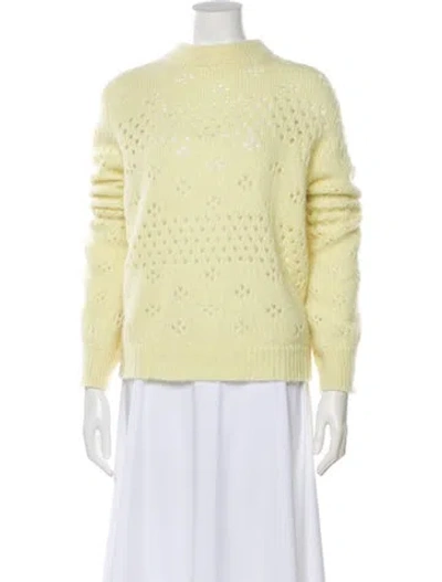 Pre-owned Anine Bing Mock Neck Sweater In Yellow