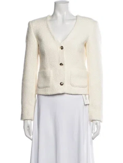Pre-owned Anine Bing Mohair Jacket In Neutral