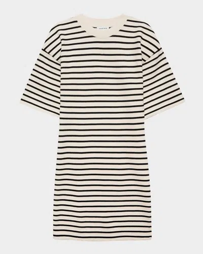 ANINE BING MONA STRIPE T-SHIRT DRESS