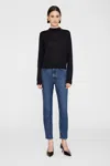 ANINE BING ANINE BING MONIQUE LONG SLEEVE SWEATER IN BLACK
