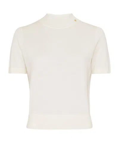 Anine Bing Monique Short-sleeved T-shirt In Butterscotch