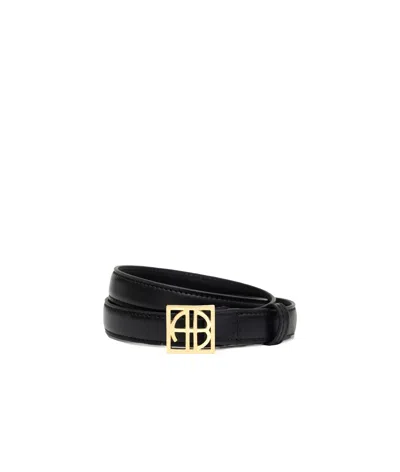 Anine Bing Monogram Belt In Black