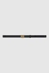Anine Bing Monogram Belt In Black In Black