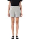 Anine Bing Framed Monogram Kam Shorts With Tailored Fit