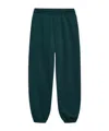 Anine Bing Monogram-embroidered Track Pants In Green