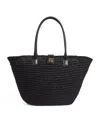 Anine Bing Black Lou Monogram Tote