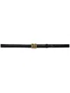 Anine Bing Monogram Belt In Black In Black