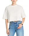 Anine Bing Myers Cropped Tee In Ivory