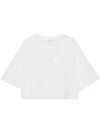 Anine Bing Myers Cropped Tee Woman White