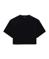 Anine Bing Cotton Cropped Myers T-shirt In Black