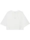 Anine Bing Myers Cropped Tee Woman White In White
