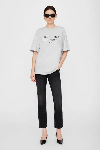 Anine Bing Myers Tee  In Heather Grey