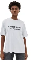 Anine Bing Myers Tee  In Heather Grey In Grey
