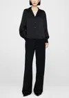 Anine Bing Mylah Shirt In Black In Black