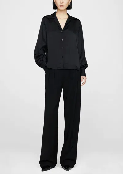 Anine Bing Mylah Shirt In Black