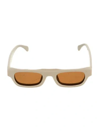 Pre-owned Anine Bing Narrow Tinted Sunglasses In Neutral