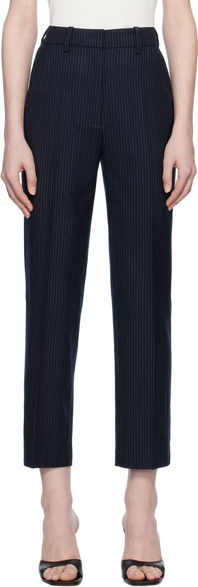Anine Bing Navy Blaine Trousers