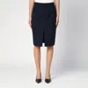 Anine Bing Kora Skirt In Navy Pinstripe In Blue