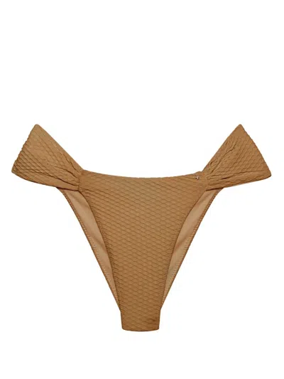 Anine Bing Naya Bikini Bottom In Brown