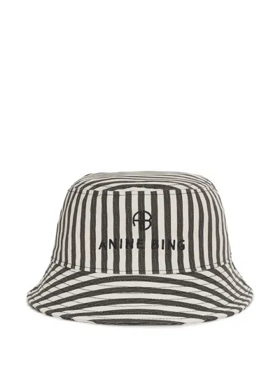 Anine Bing Nicks Bucket Hat In White