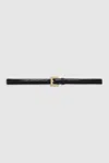 Anine Bing Nicola Belt - Black Patent Xs/s