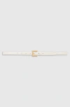 Anine Bing Nicola Belt In Bone With Gold