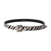 Anine Bing Patterned Belt In White