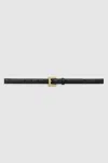 Anine Bing Nicola Leather Belt In 14k Gold
