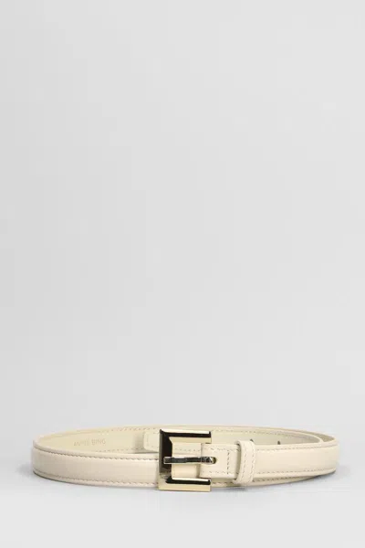 Anine Bing Nicola Belts In White
