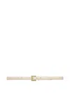 Anine Bing Patent-leather Belt In Neutral