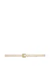 Anine Bing "nicola" Crinkled Patent Belt Accessories In White
