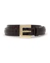 Anine Bing Nicola Embossed Belt In Black