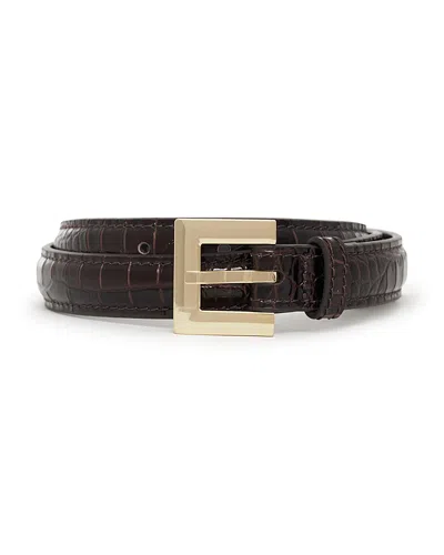 Anine Bing Nicola Embossed Belt In Brown