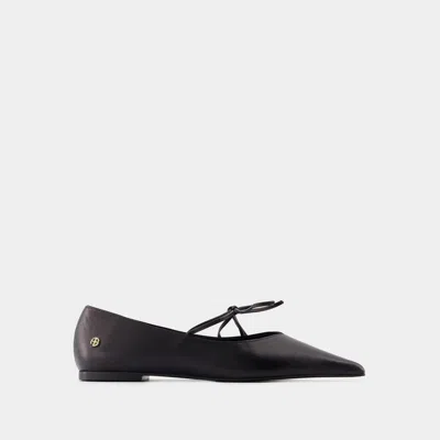 ANINE BING NIKKI BALLERINAS - ANINE BING - LEATHER - BLACK