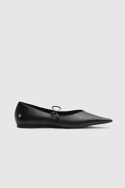 Anine Bing Nikki Flats In Black