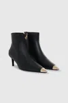 Anine Bing Nina Boots With Metal Toe Cap In Black