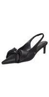 Anine Bing Nina Heels With Bow Heels Black In Black